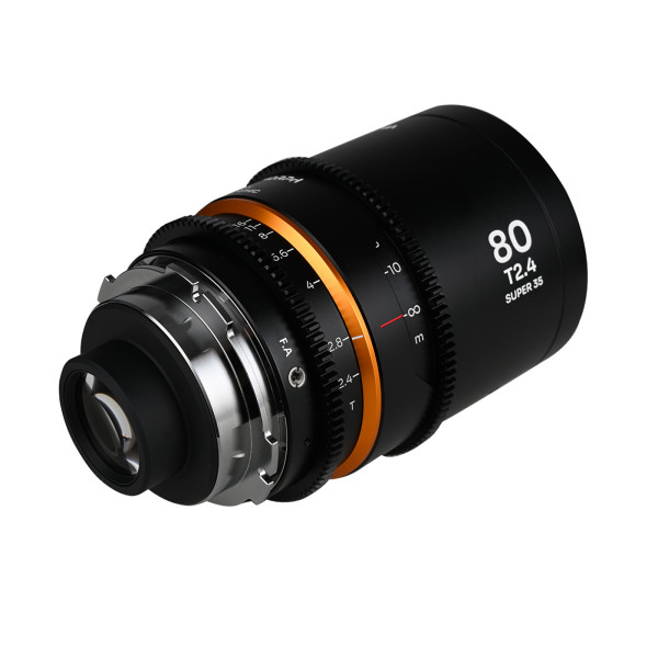 LAOWA Nanomorph 80mm T2.4 1.5X S35 orange Arri PL