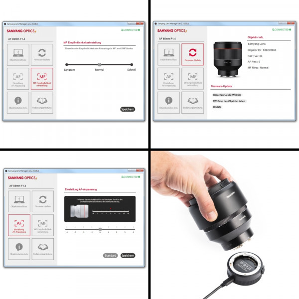 Samyang Firmware Update für Objektive