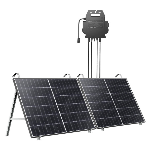 Anker SOLIX Balkonkraftwerk (2x RS40 Panel 415W, Mikro-Wechselrichter 600W/800W, Halterungen)