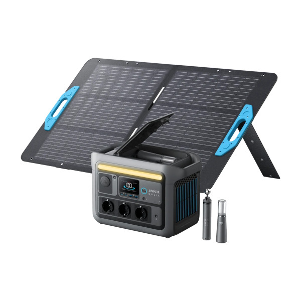 Anker SOLIX C800X Plus PowerStation 768Wh / 1200W + 1x 200W Solarmodul PS200 * Herbst Sale *