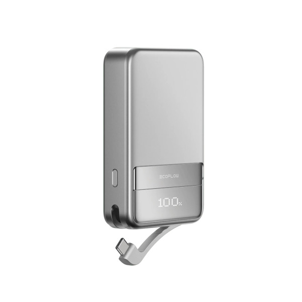 EcoFlow Rapid 10000 magnetische Powerbank in Silber (10.000 mAh)