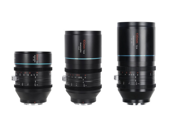 SIRUI Venus Drei Objektiv Kit T2.9 1,6x mit 35mm, 75mm, 150mm und Tragekoffer für Sony E-Mount